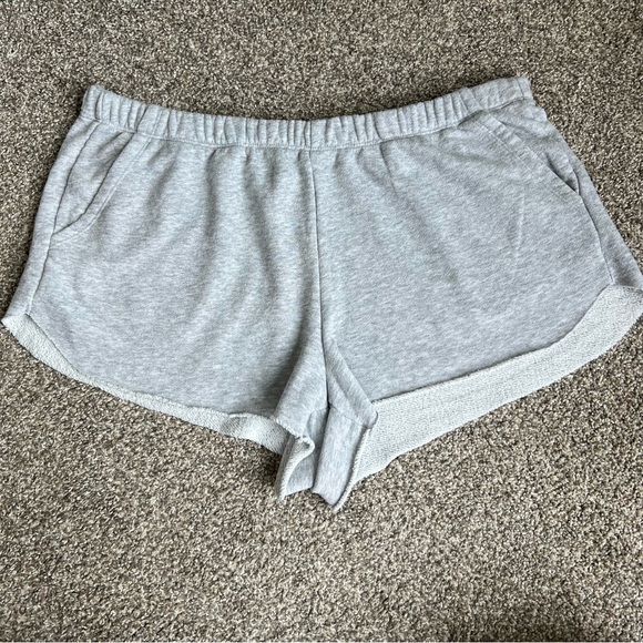 Aerie Gray Soft Lounge Shorts, Size XL - Picture 1 of 4